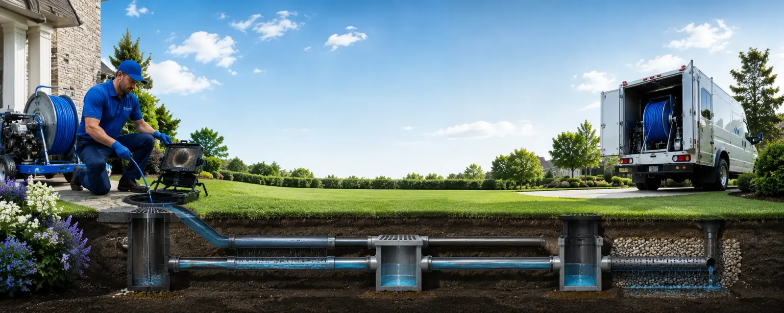 Outdoor drain cleaning information for Murphys, CA